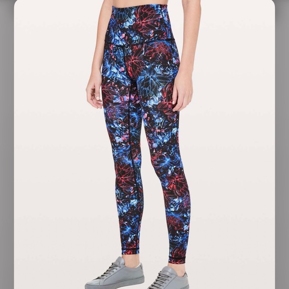 lululemon athletica Pants - Lululemon Floral Print Leggings - Size 8
